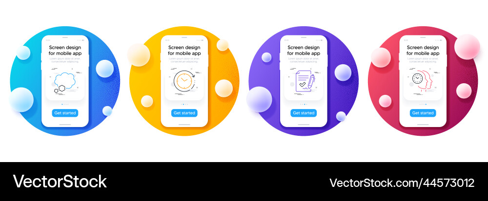 Minimal set of time change talk bubble Minimal set of time change talk bubble vector image