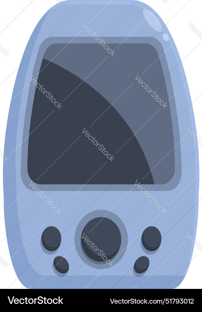 Portable gaming console with screen displaying Portable gaming console with screen displaying vector image