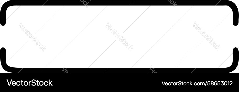Rounded Rectangle Frame Vector Image