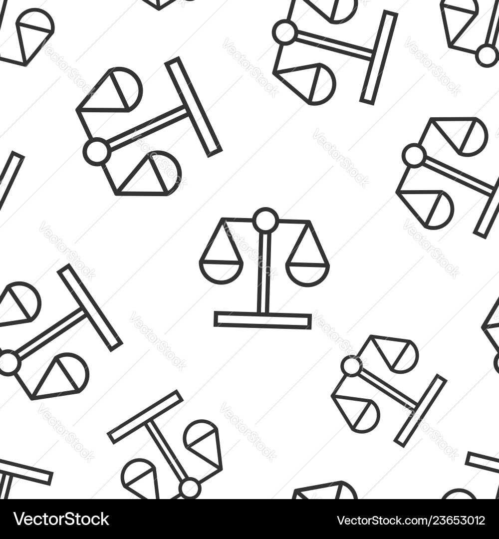 Scale comparison icon seamless pattern background Scale comparison icon seamless pattern background vector image