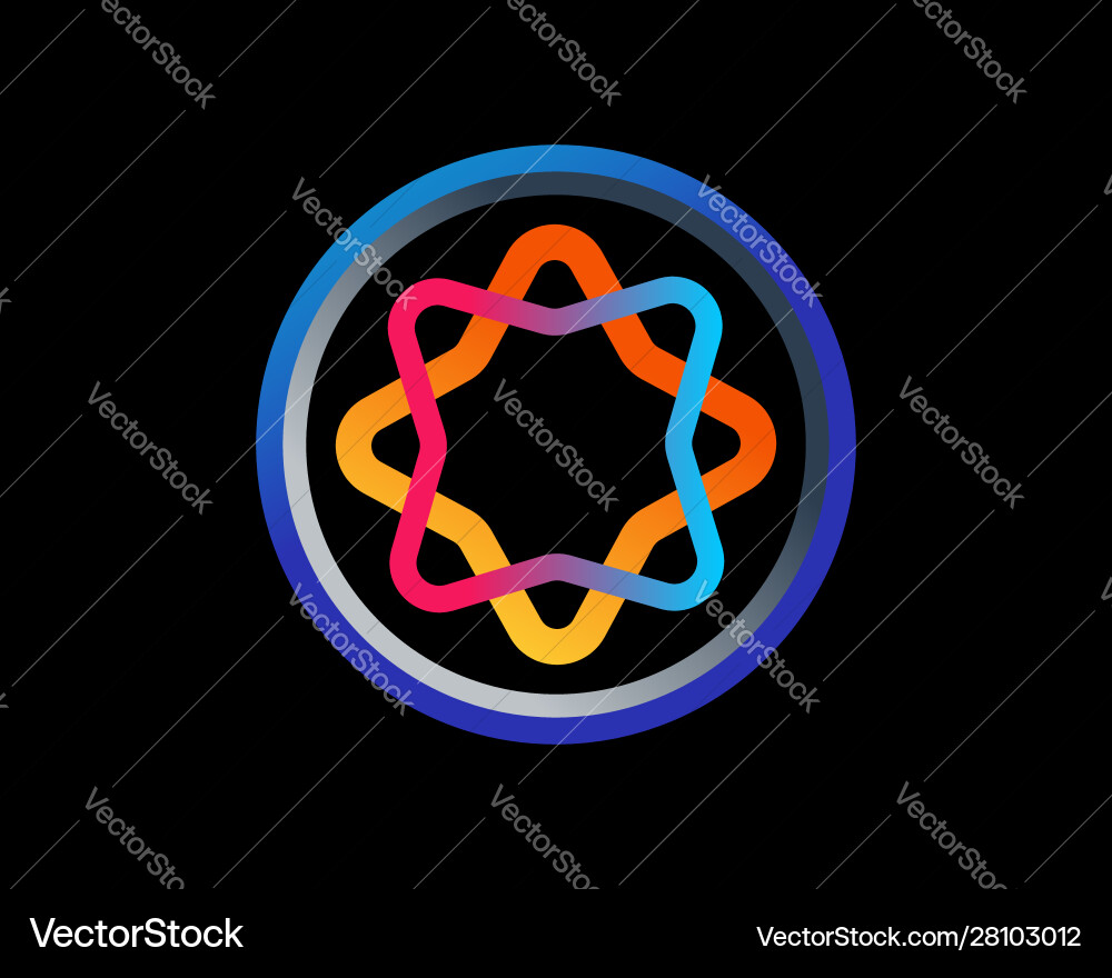 Unity logo design concept Vector Image