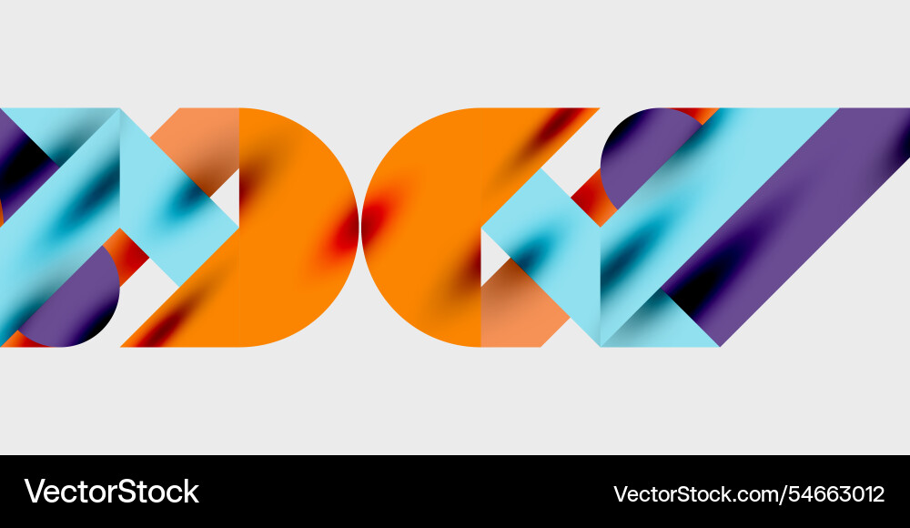 Vibrant abstract background circles with smooth Vector Image