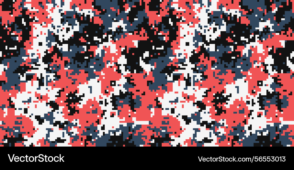 Abstract digital camouflage pattern in coral Abstract digital camouflage pattern in coral vector image