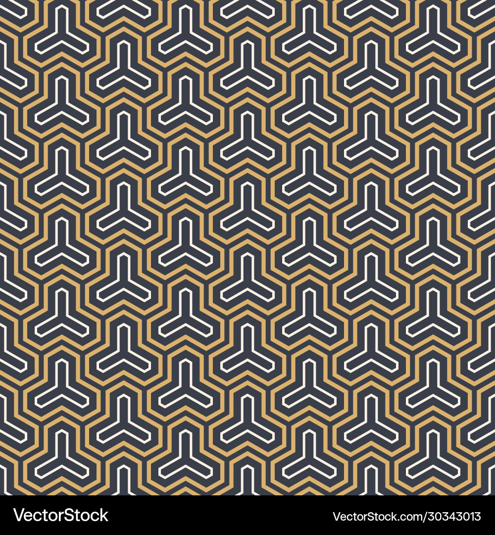 Abstract seamless pattern linear style geometric Vector Image