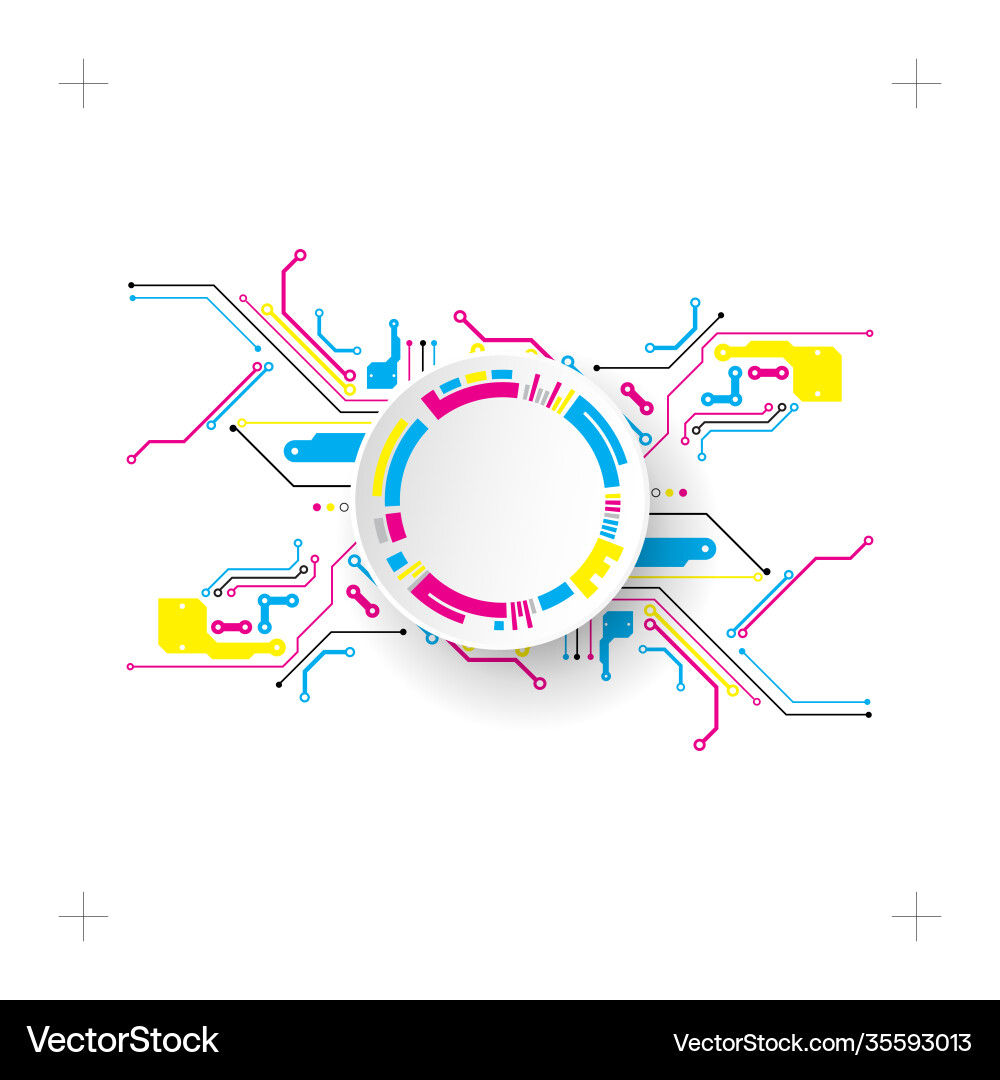 Abstract technological background with various Abstract technological background with various vector image
