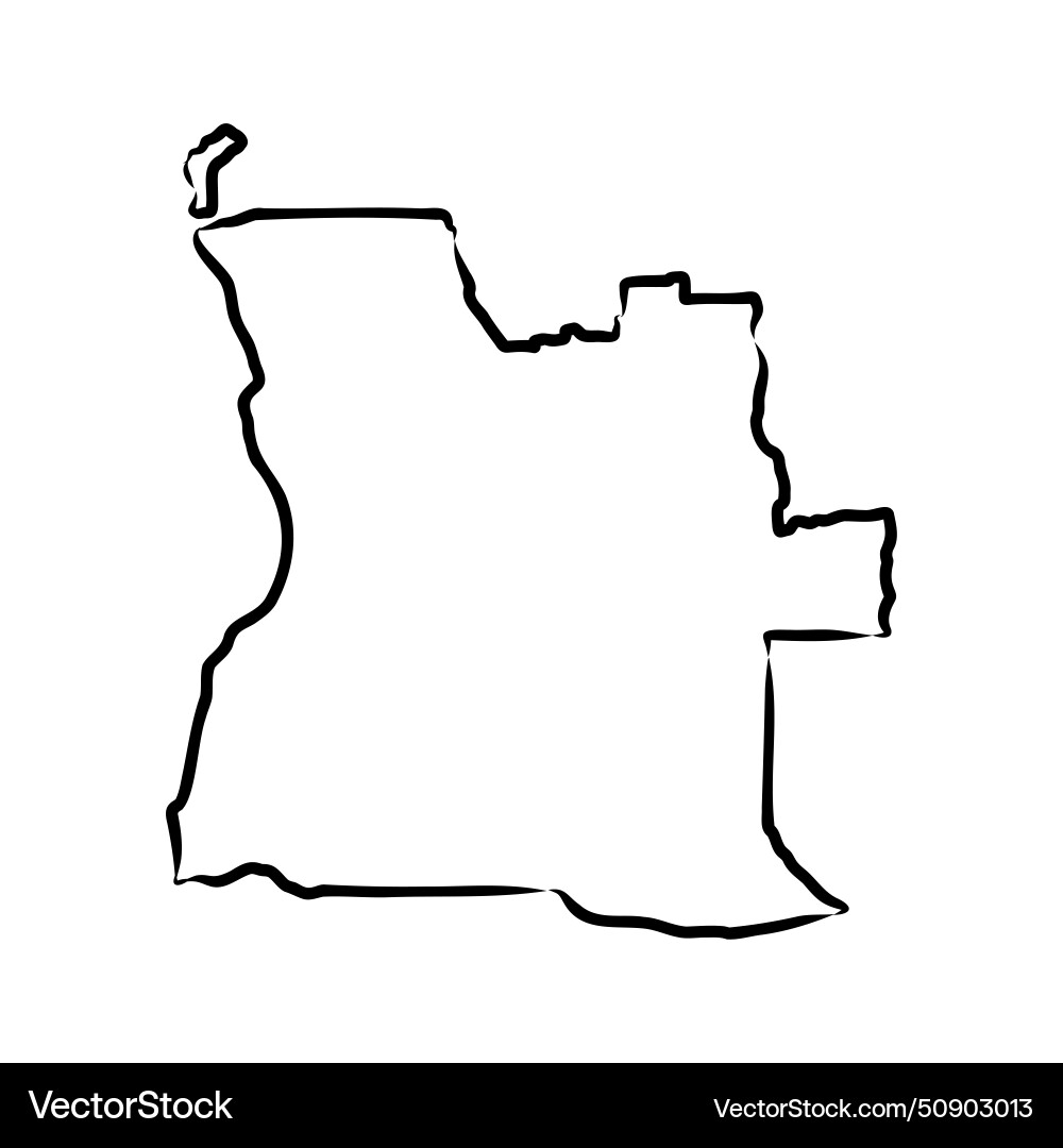 Angola map - world international template Vector Image