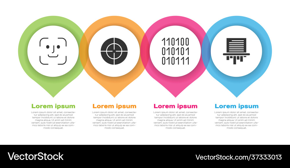 Gesichtserkennung Ziel Sport Binärcode Gesichtserkennung Ziel Sport Binärcode vektorbild