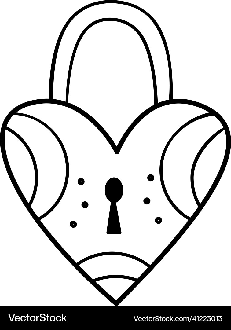 Image of a lock without key Image of a lock without key Vector Image