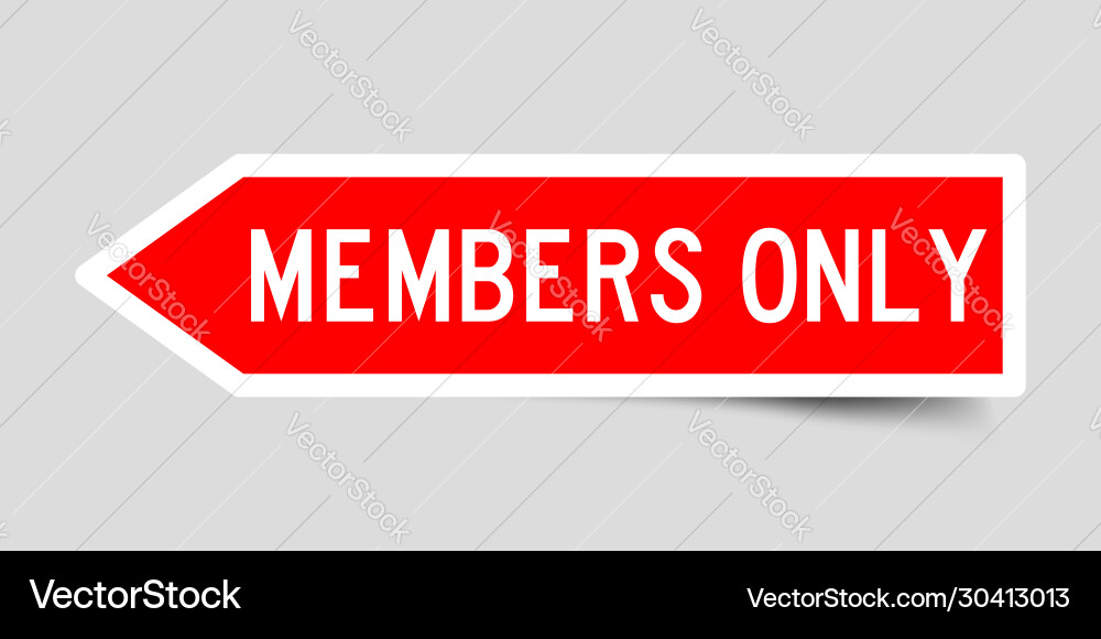 Label sticker in color arrow shape as word Vector Image