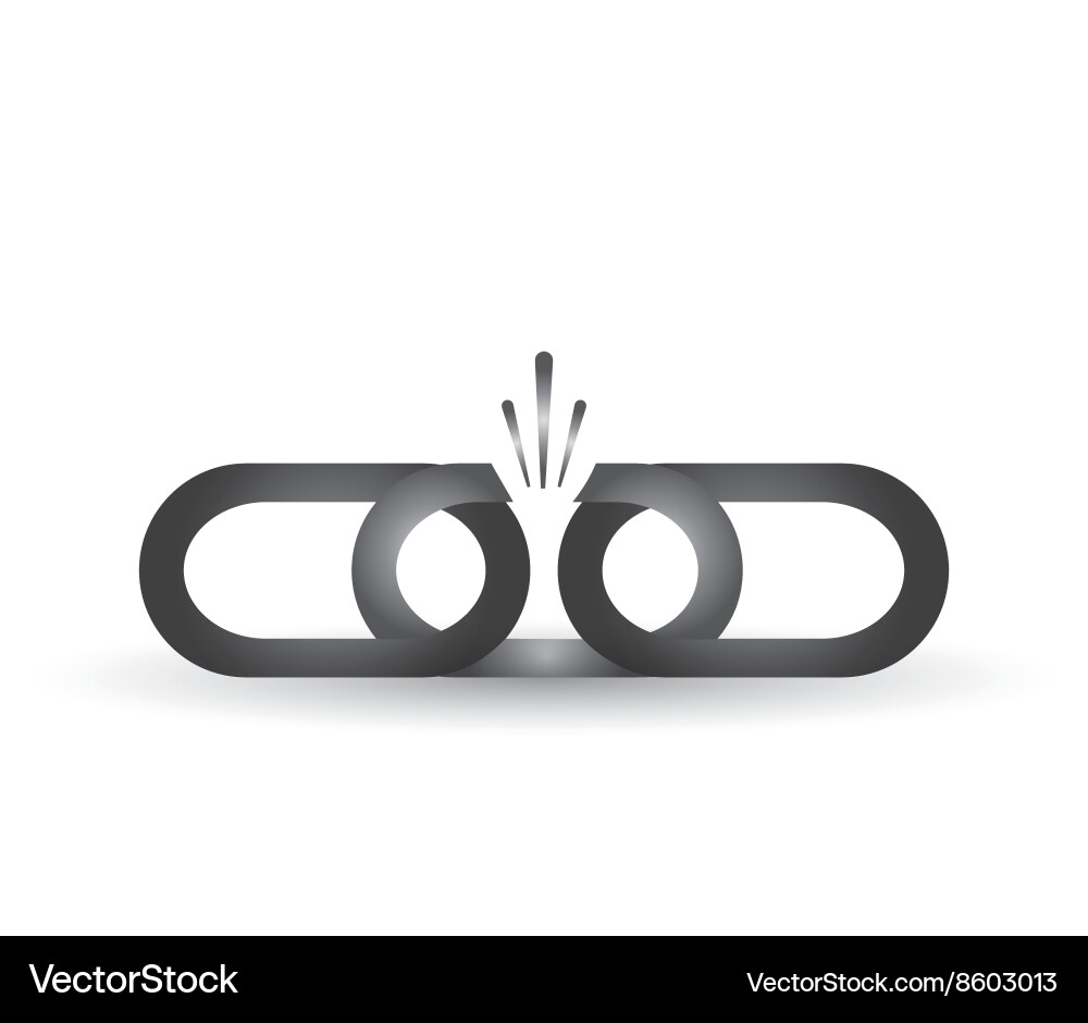 Link symbol design flat connection Vector Image