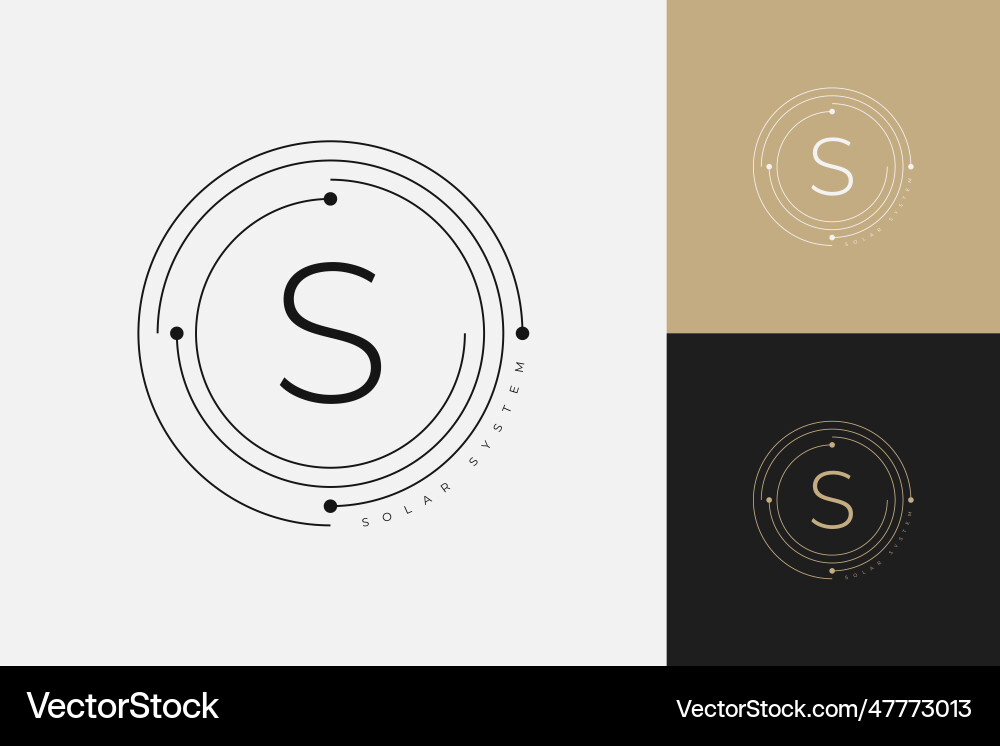 Minimalistic circle logo design minimal logotype Minimalistic circle logo design minimal logotype Vector Image