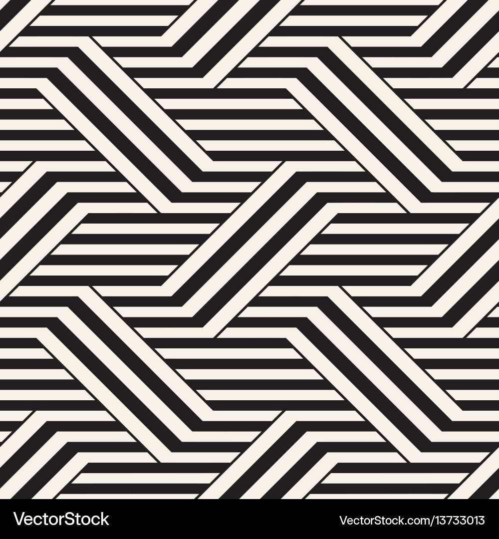 Modern Interlocking Lines Pattern vector image