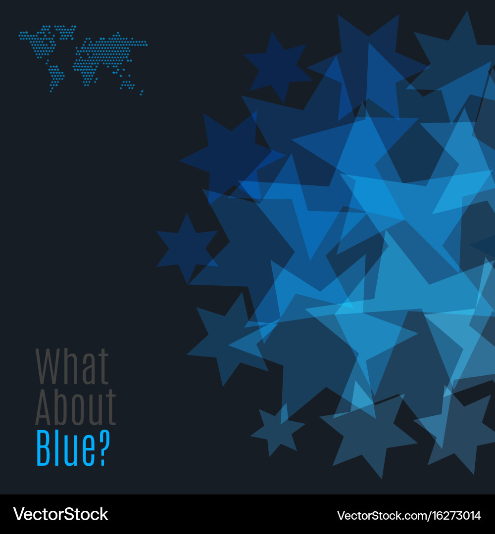 Abstract design elements with stars vector image