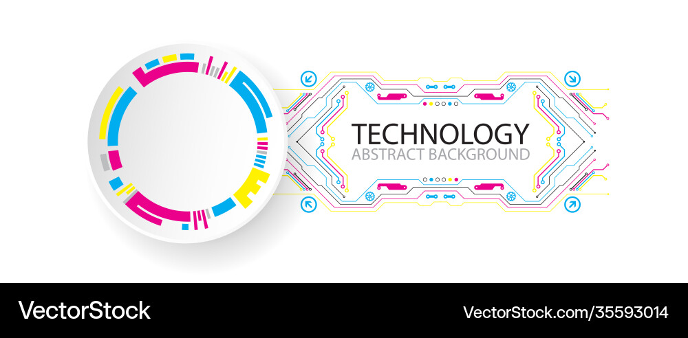 Abstract technological background with various Abstract technological background with various vector image