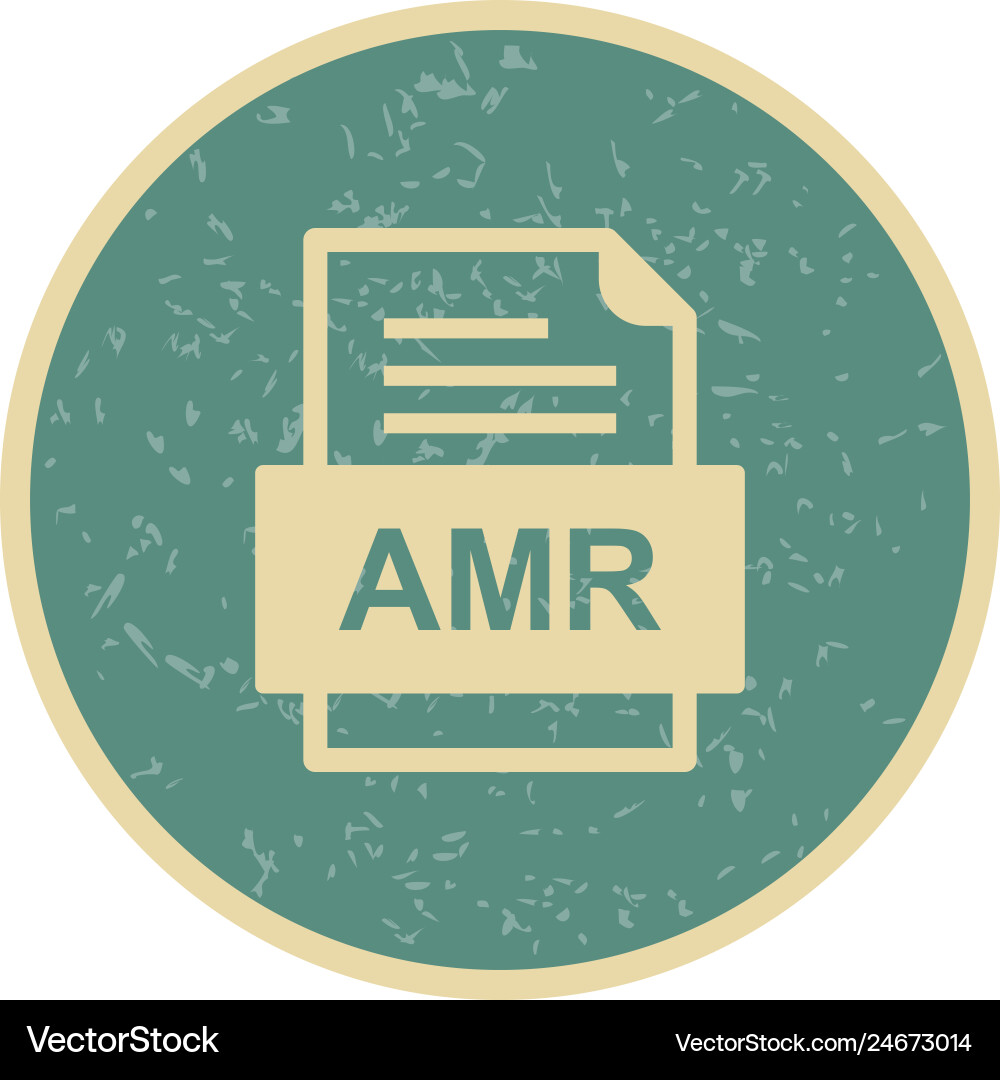 Amr file document icon Vector Image