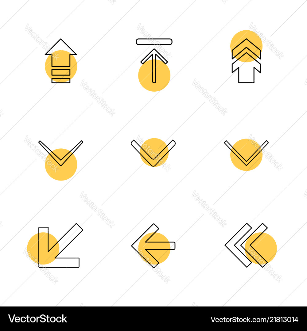 Arrows directions pointer arrow user vector image