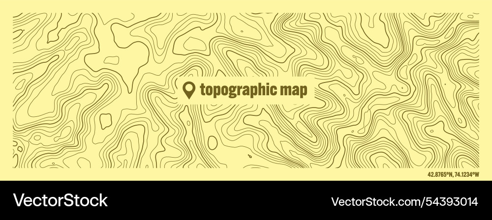 Colorful topographic map with contour lines Colorful topographic map with contour lines vector image