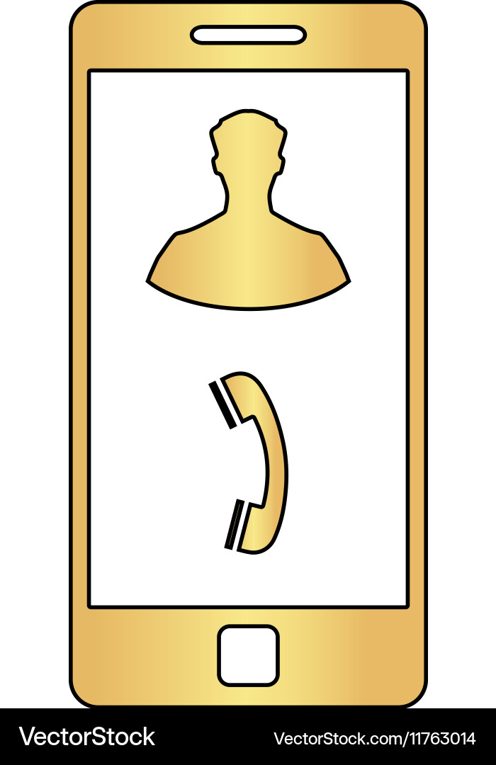 Incoming call computer symbol vector image