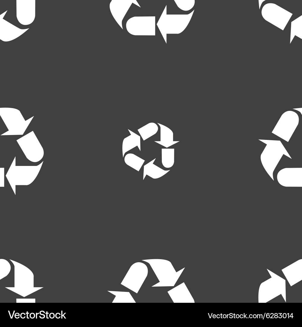 Processing icon sign seamless pattern on a gray Vector Image