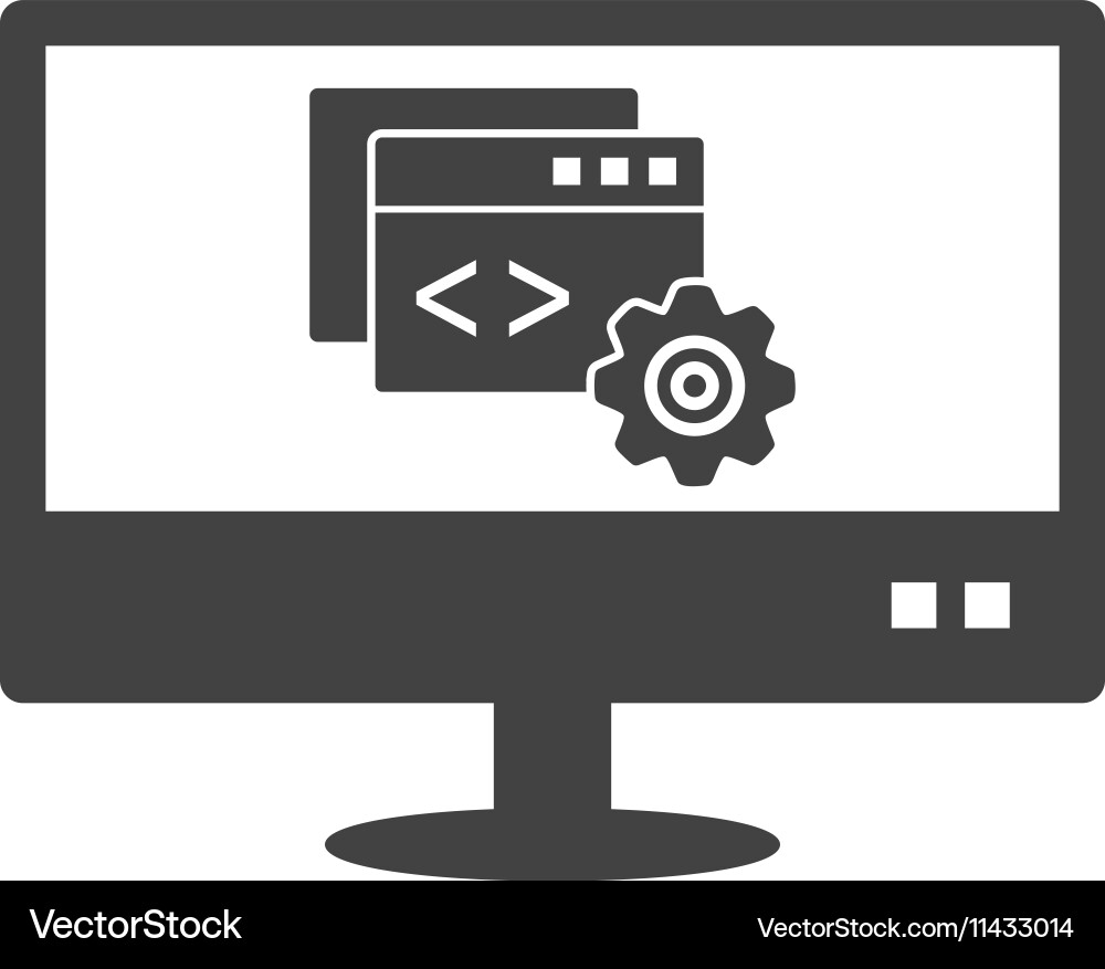 Programming configuration vector image