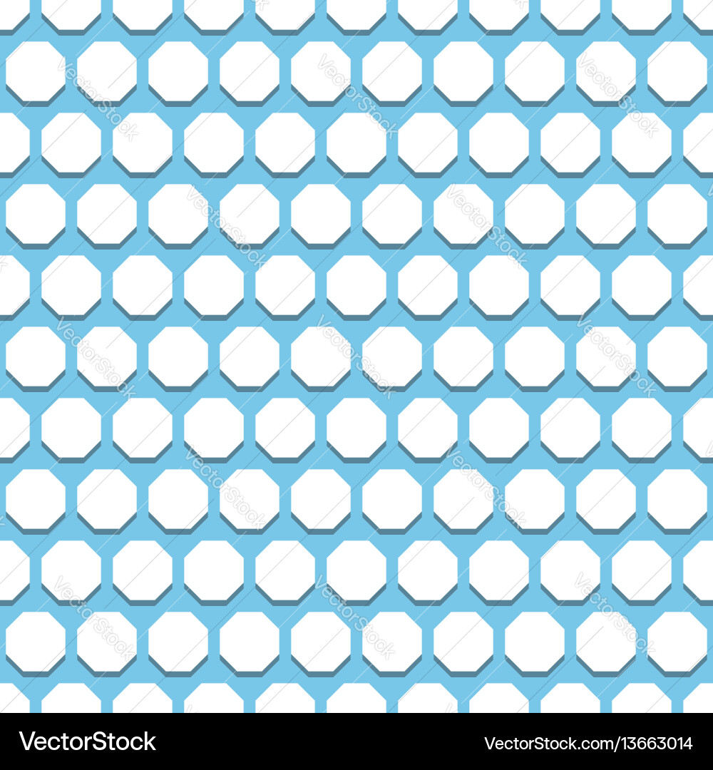 Seamless abstract pattern with octagons vector image