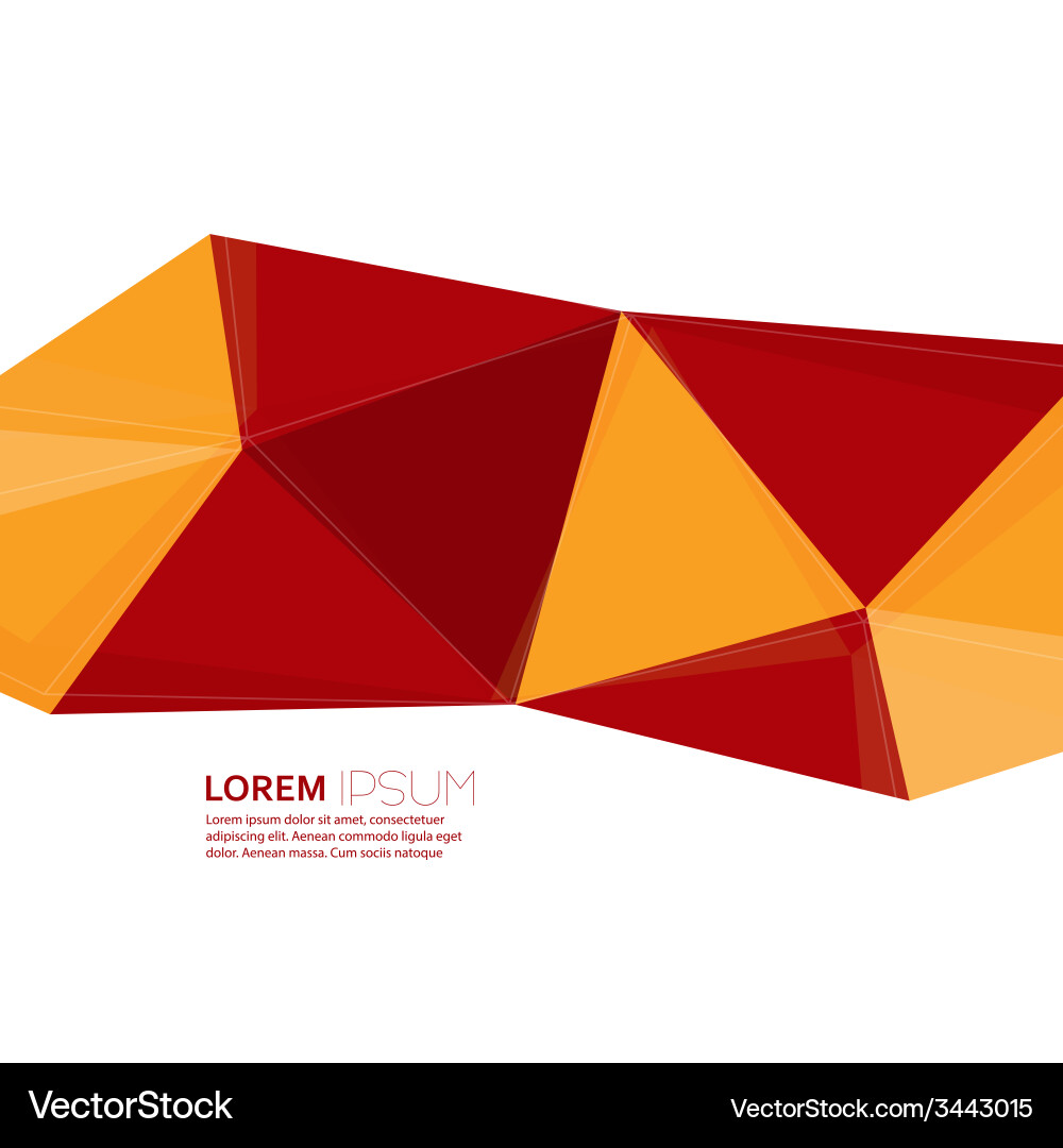 Abstract background with triangles and polygonal Vector Image
