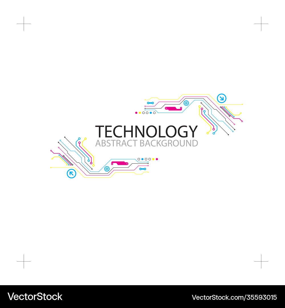 Abstract technological background with various Abstract technological background with various vector image