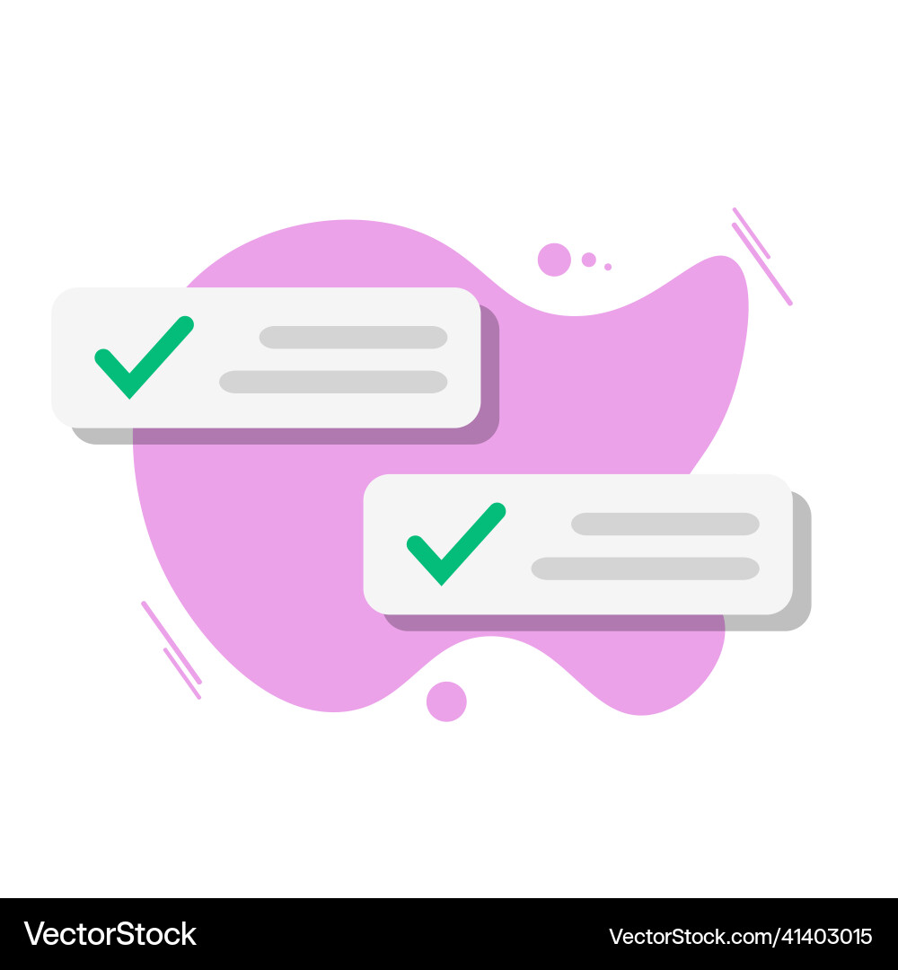 Chat notifications isolated on white background Vector Image
