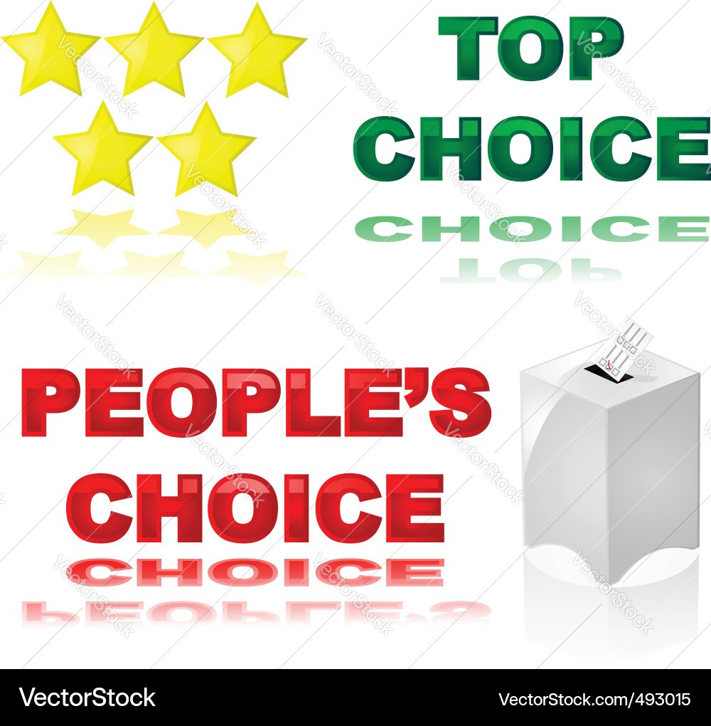 Choice Awards Selection Royalty Free Vector Image