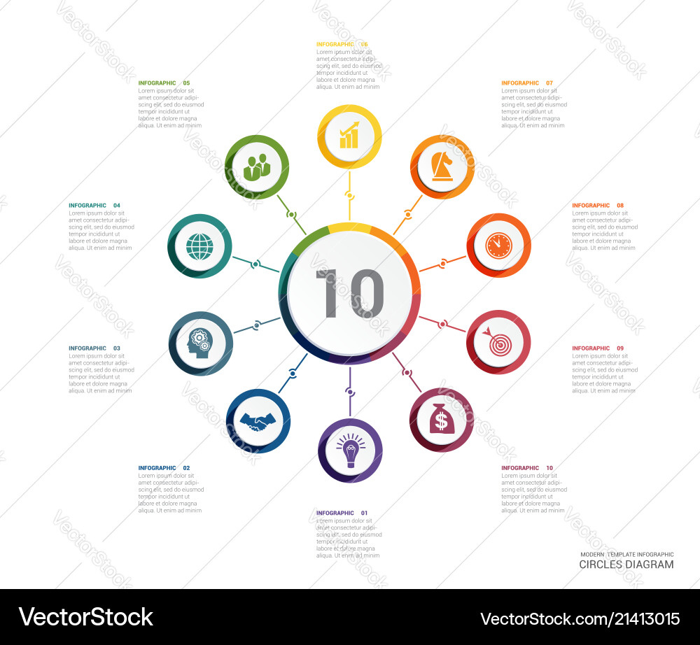 Data Elements & Chart Diagram Vector Image