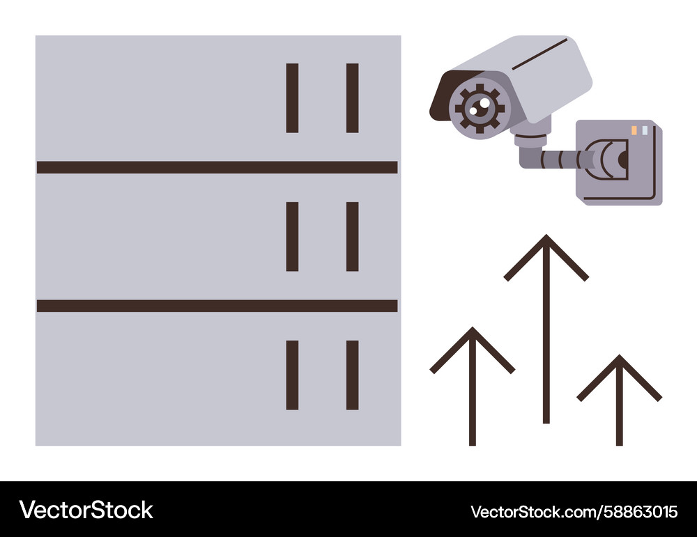 Data Server Growth Monitoring Vector Image