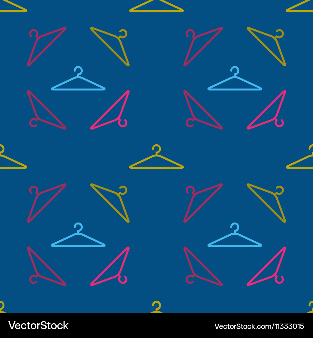 Hanger pattern on dark background vector image