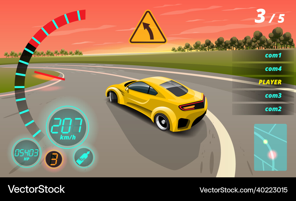 In game competition continue player used high Vector Image