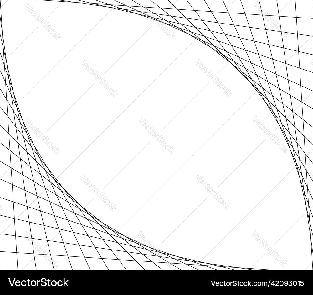 Netting intersecting lines grid mesh corners Netting intersecting lines grid mesh corners vector image