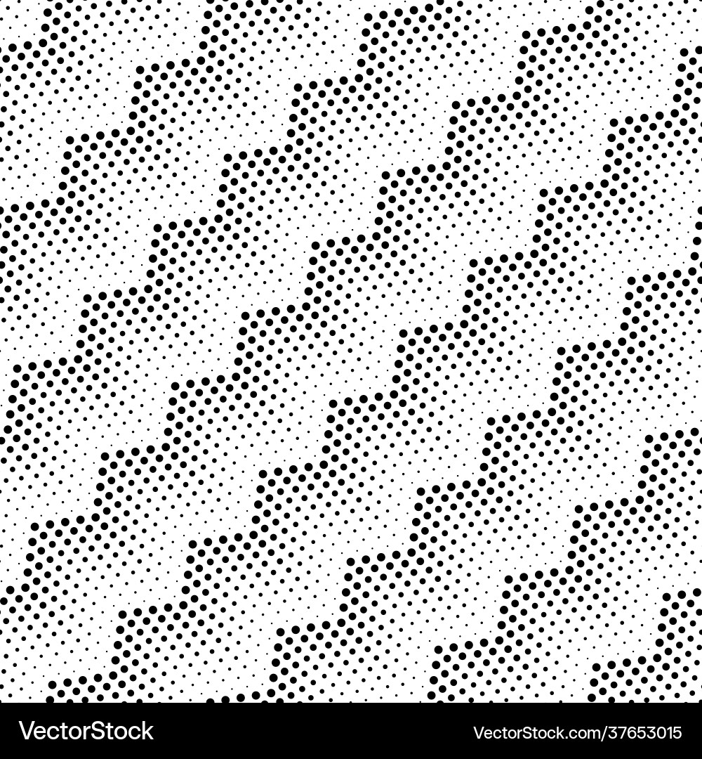 Seamless pattern with zigzags from dots Seamless pattern with zigzags from dots vector image