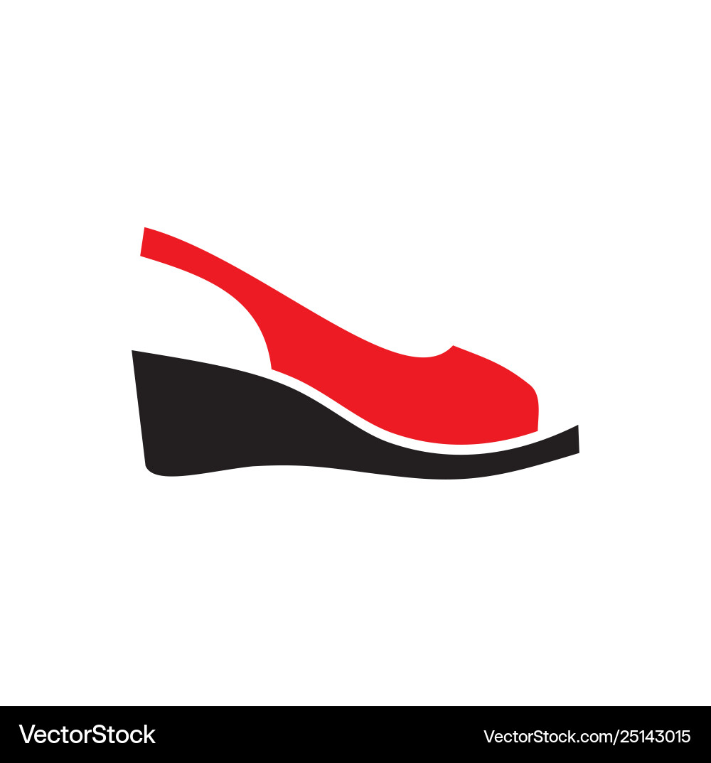Shoe icon on background for graphic and web design Vector Image