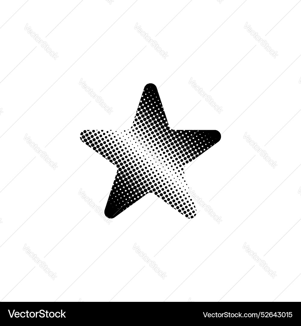 Star halftone effect pattern element template Star halftone effect pattern element template Vector Image
