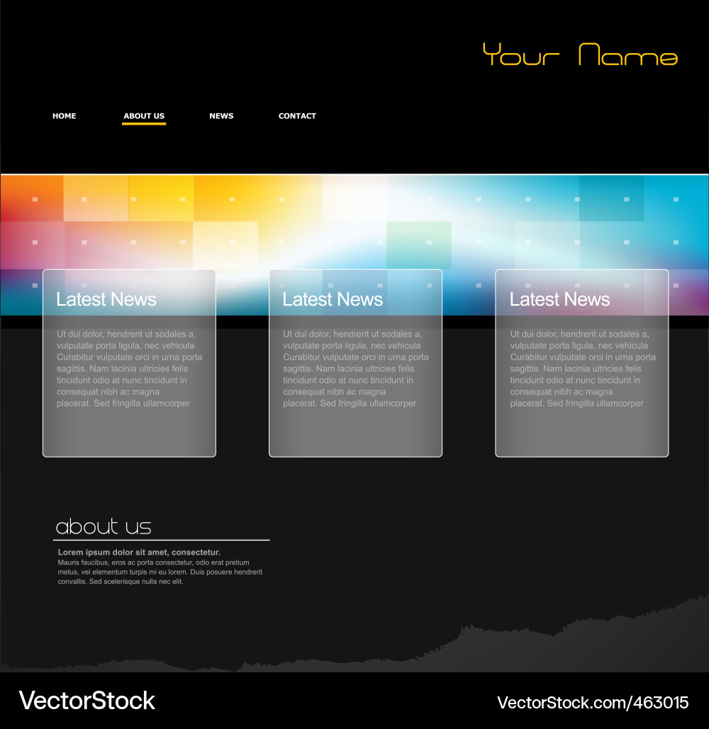 Website Background Template Vector Image