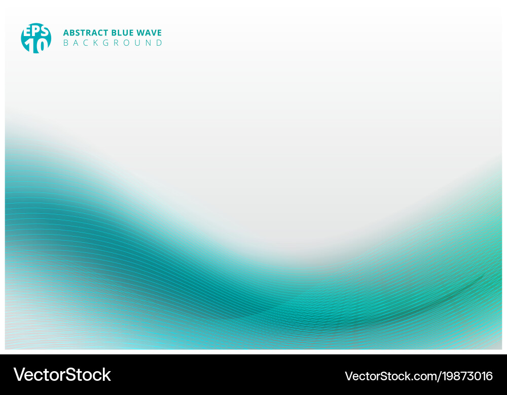 Abstract green embossed lines curve pattern Vector Image