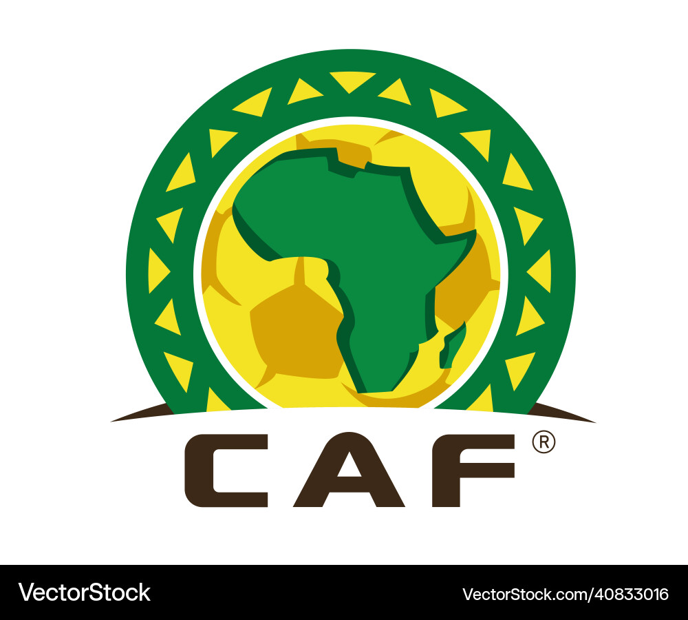 Logo official caf african football confederation Logo official caf african football confederation vector image