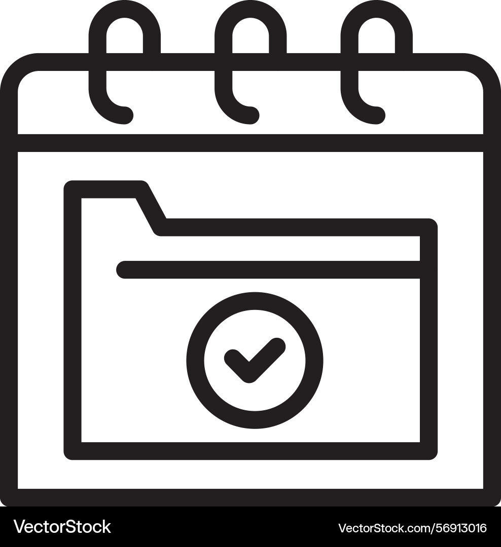 Minimalist linear style icon design vector image