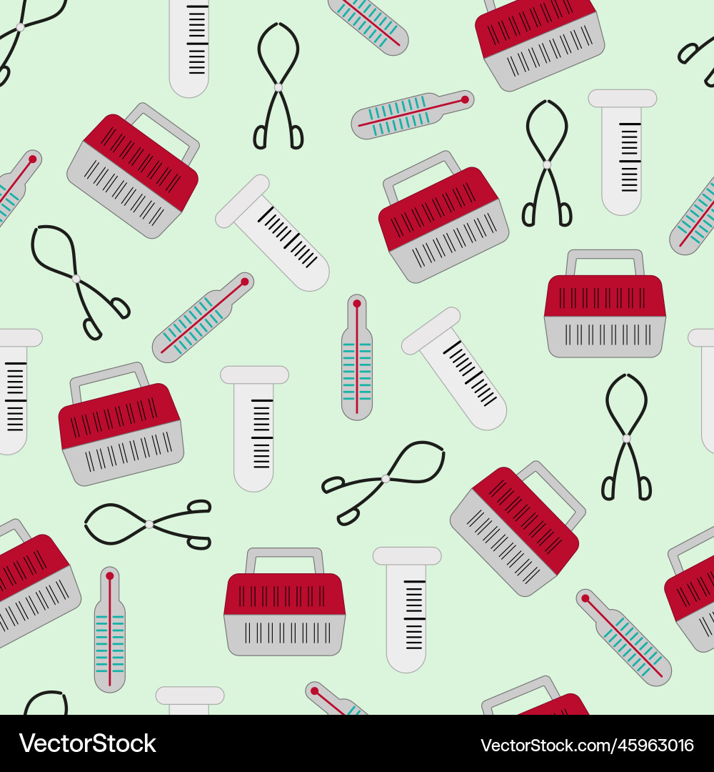Thermometer and flask vector image