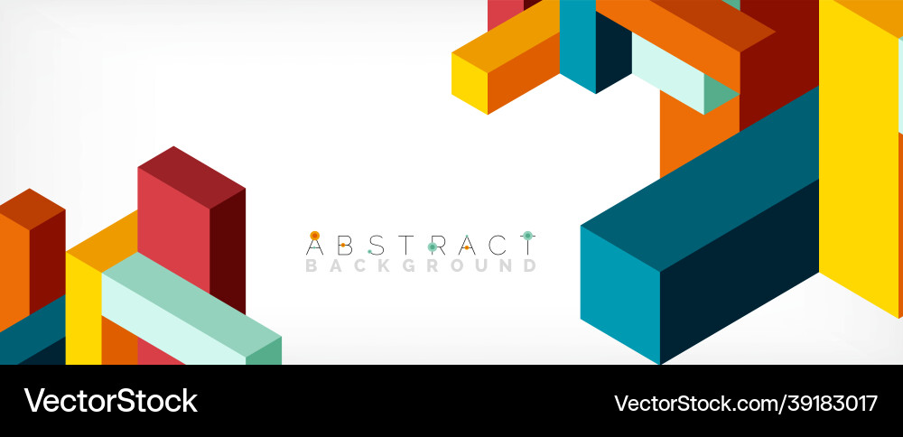 Abstract background 3d cubes cubic elements Abstract background 3d cubes cubic elements vector image
