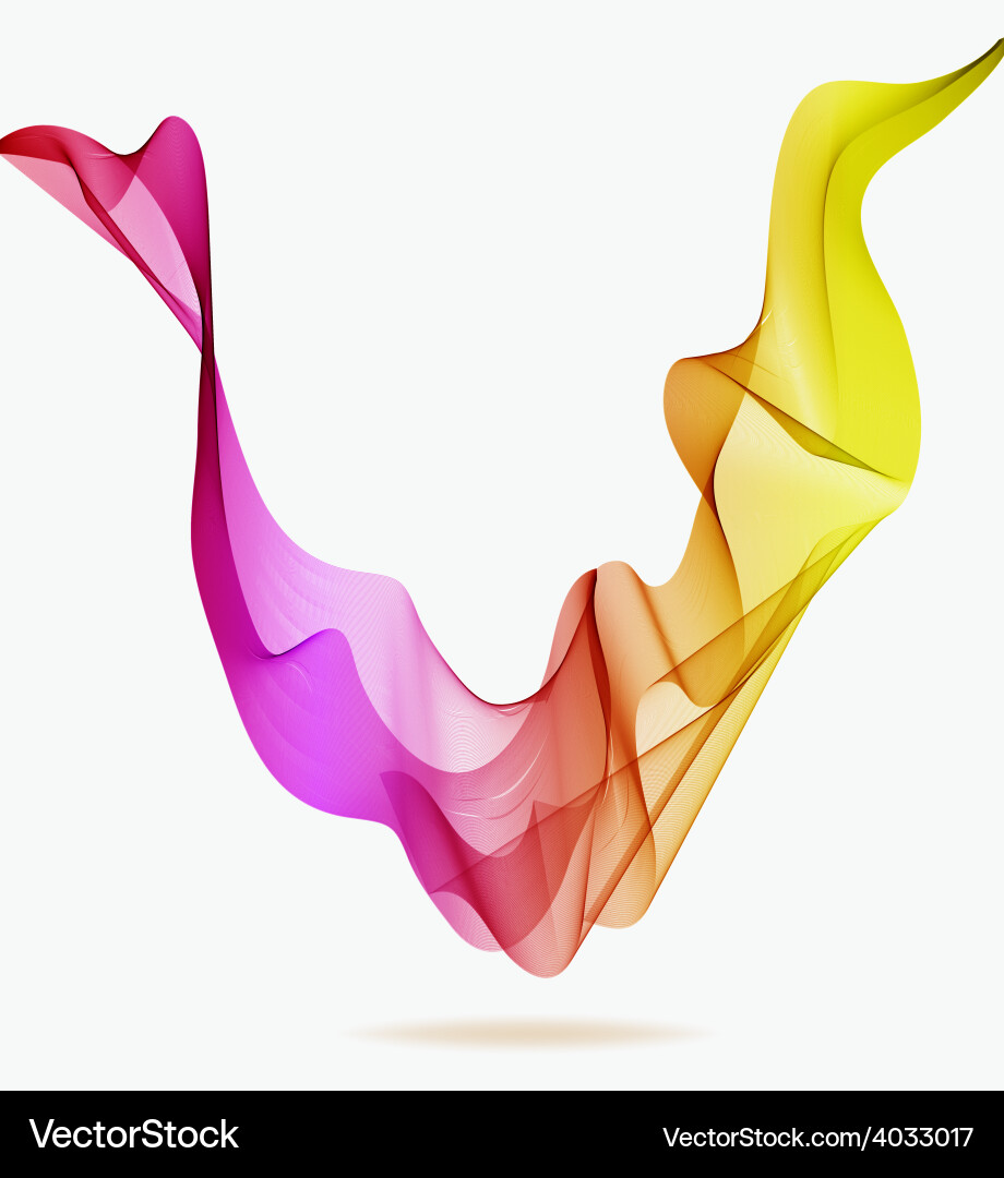 Abstract colorful background with wave vector image