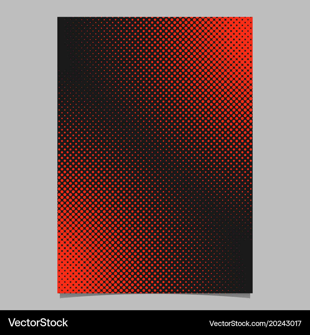 Abstract halftone dot pattern flyer template Vector Image