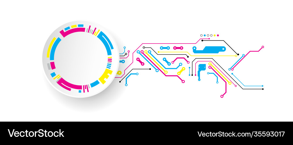 Abstract technological background with various Abstract technological background with various vector image