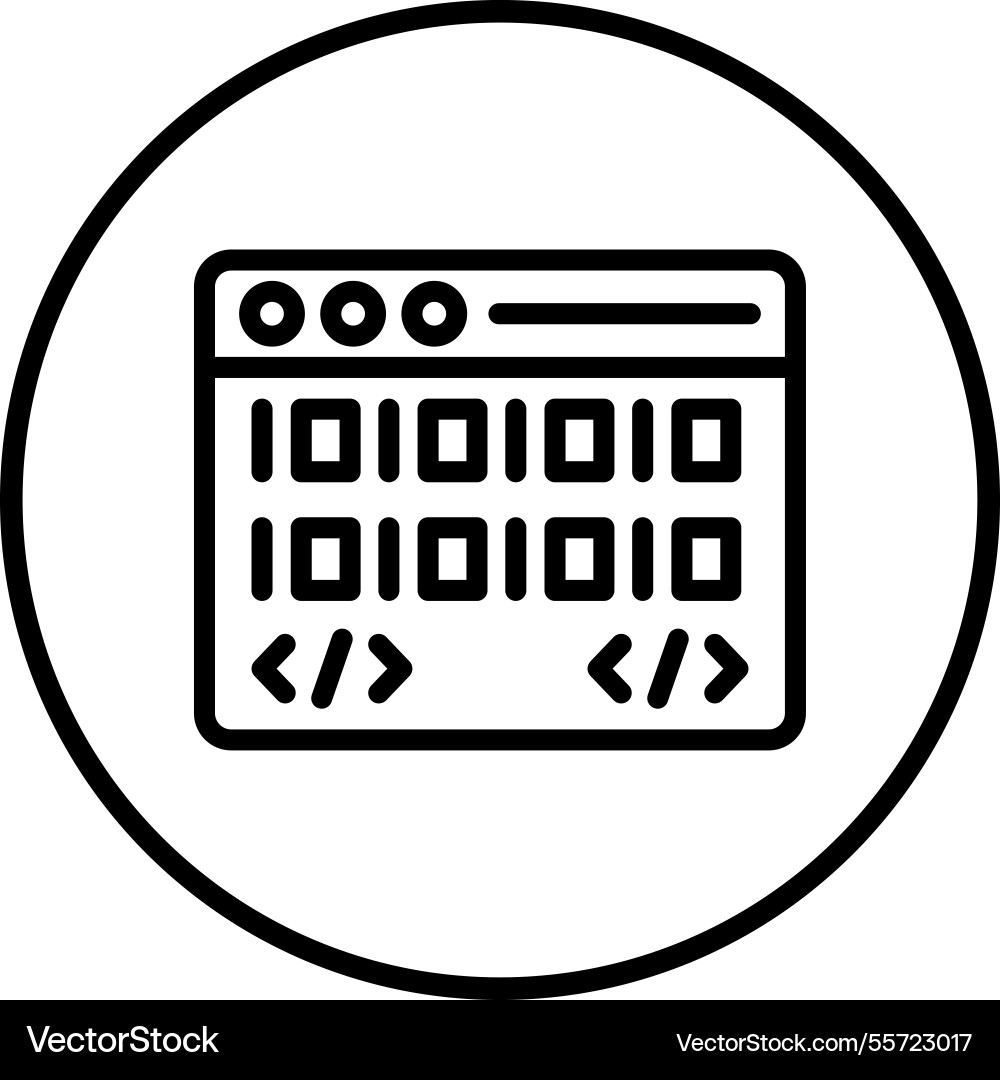 Coding icon design Vector Image