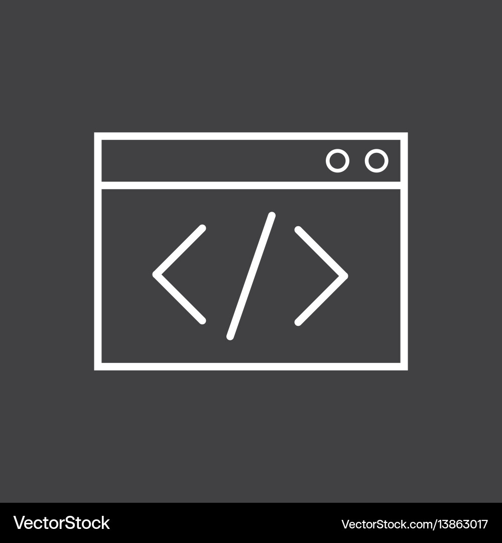 Coding Icon - Software vector image