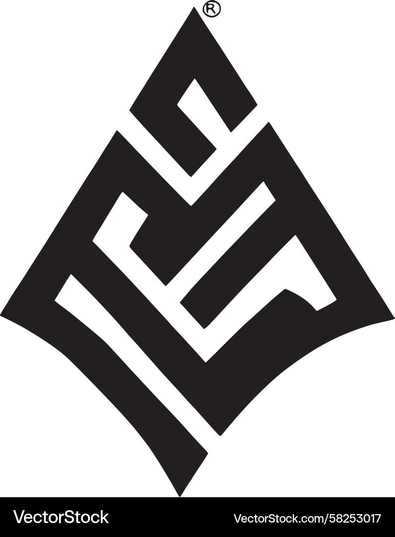 Dynamic Angular Ascent Logo Vector Image