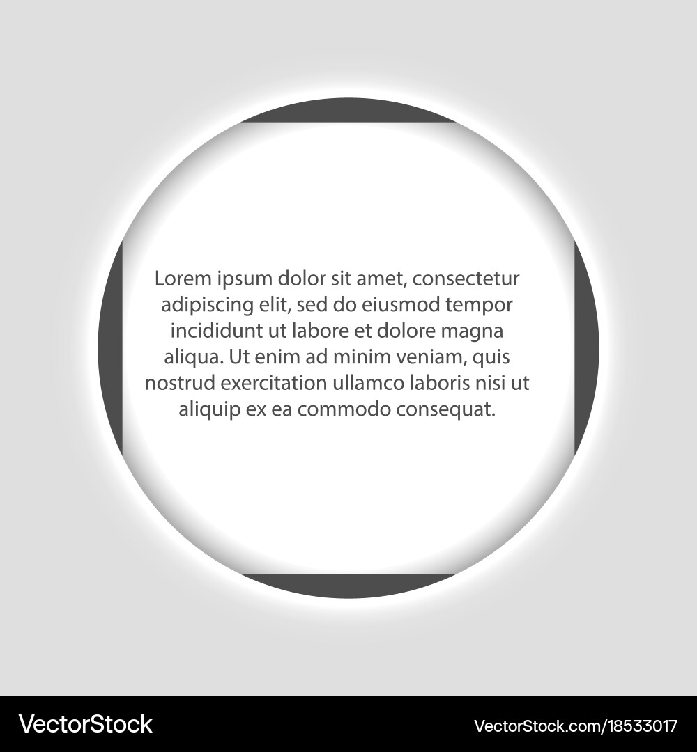 Fixed white square paper and real shadow use Vector Image